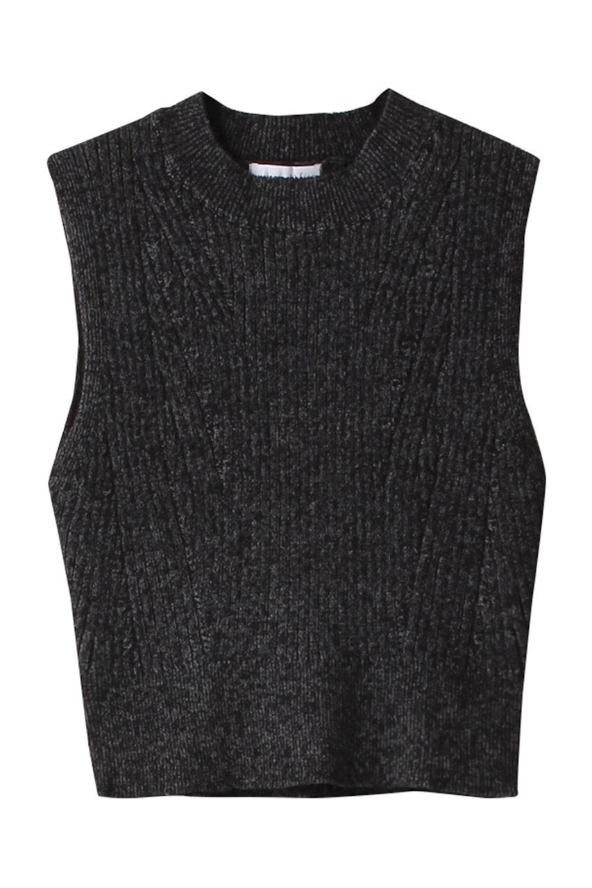 【メゾンスペシャル/MAISON SPECIAL】のCurl Yarn Short Length Sleeveless Knit Tops/カールヤーンショートノースリーブニット インテリア・キッズ・メンズ・レディースファッション・服の通販 founy(ファニー) 　ファッション　Fashion　レディースファッション　Fashion for Women　トップス・カットソー　Cut & Sew Tops　ニット　Knit Tops & Sweaters　キャミソール&ノースリーブ　Camisoles & Sleeveless Tops　カジュアルプルオーバー・ニットトップス　Pullovers & Knit Tops / Casual Pullovers　春　Spring　カッティング　Cutting Detail　コンパクト　Compact, Small Size　ノースリーブ　Sleeveless, No-Sleeve　ワイド　Wide, Wide Fit　ワイドリブ　Wide Rib, Wide Ribbed Knit　夏　Summer　BLK(ブラック)|ID: prp329100004822939 ipo3291000000035068028