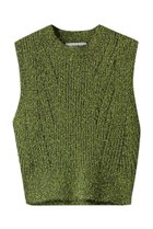 【メゾンスペシャル/MAISON SPECIAL】のCurl Yarn Short Length Sleeveless Knit Tops/カールヤーンショートノースリーブニット LIME(ライム)|ID: prp329100004822939 ipo3291000000035068034