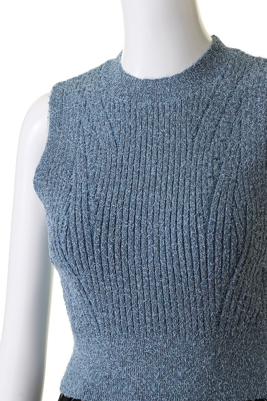 【メゾンスペシャル/MAISON SPECIAL】のCurl Yarn Short Length Sleeveless Knit Tops/カールヤーンショートノースリーブニット 人気、トレンドファッション・服の通販 founy(ファニー) 　ファッション　Fashion　レディースファッション　Fashion for Women　トップス・カットソー　Cut & Sew Tops　ニット　Knit Tops & Sweaters　キャミソール&ノースリーブ　Camisoles & Sleeveless Tops　カジュアルプルオーバー・ニットトップス　Pullovers & Knit Tops / Casual Pullovers　春　Spring　カッティング　Cutting Detail　コンパクト　Compact, Small Size　ノースリーブ　Sleeveless, No-Sleeve　ワイド　Wide, Wide Fit　ワイドリブ　Wide Rib, Wide Ribbed Knit　夏　Summer　other-5|ID: prp329100004822939 ipo3291000000035068044