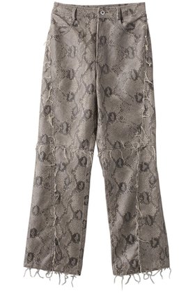 【メゾンスペシャル/MAISON SPECIAL】 faux Leather Python Cut Off Pants/フェイクレザーパイソンカットオフパンツ人気、トレンドファッション・服の通販 founy(ファニー) ファッション Fashion レディースファッション Fashion for Women パンツ Pants & Trousers セットアップ Set-Up, Coordinated Outfit トレンド Trend, Trending Now パイソン Python, Snakeskin Pattern フェイクレザー Faux Leather, PU Leather 無地 Plain, Solid Color |ID:prp329100004822945
