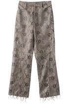 【メゾンスペシャル/MAISON SPECIAL】のfaux Leather Python Cut Off Pants/フェイクレザーパイソンカットオフパンツ MLT1(マルチカラー)|ID: prp329100004822945 ipo3291000000035469157