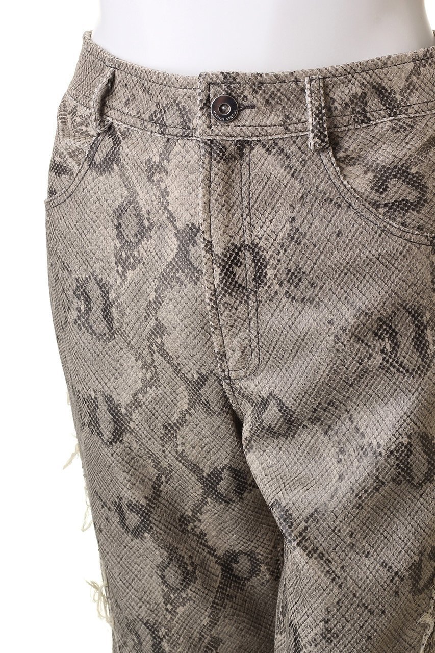 【メゾンスペシャル/MAISON SPECIAL】のfaux Leather Python Cut Off Pants/フェイクレザーパイソンカットオフパンツ 人気、トレンドファッション・服の通販 founy(ファニー) 　ファッション　Fashion　レディースファッション　Fashion for Women　パンツ　Pants & Trousers　セットアップ　Set-Up, Coordinated Outfit　トレンド　Trend, Trending Now　パイソン　Python, Snakeskin Pattern　フェイクレザー　Faux Leather, PU Leather　無地　Plain, Solid Color　other-5|ID: prp329100004822945 ipo3291000000035637496