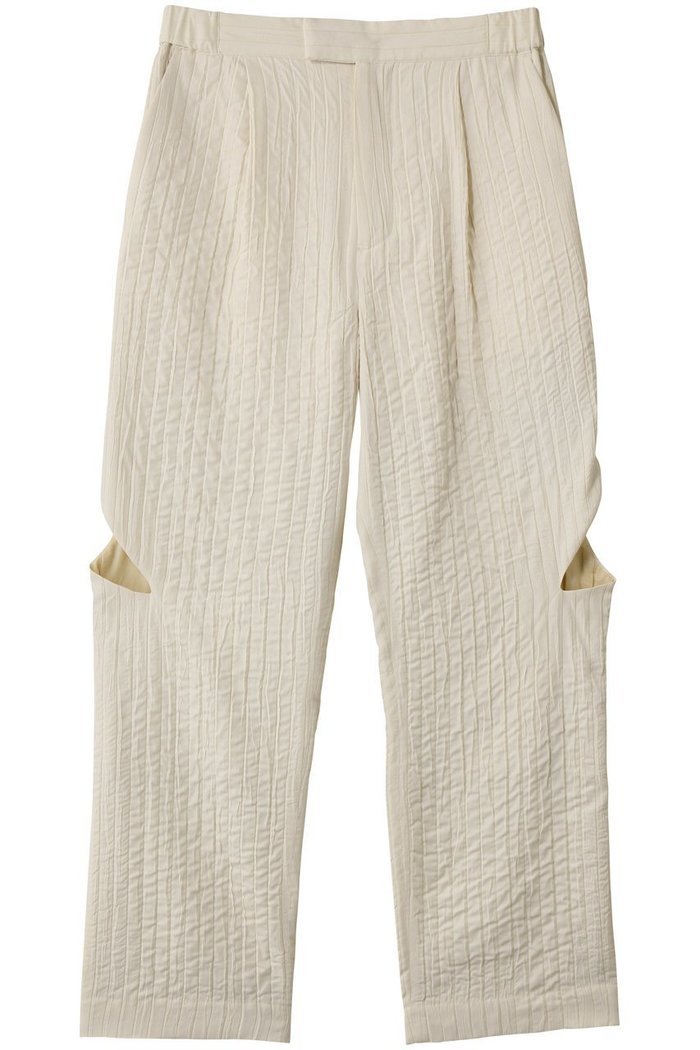 【エリオポール/heliopole】の【muller of yoshiokubo】ストライプジャカードパンツ インテリア・キッズ・メンズ・レディースファッション・服の通販 founy(ファニー) https://founy.com/ ファッション Fashion レディースファッション Fashion for Women パンツ Pants & Trousers カッティング Cutting Detail シンプル Simple, Minimal ジャカード／ジャガード Jacquard, Woven Pattern ストライプ Stripe, Striped Pattern エレガント 上品 Elegant |ID: prp329100004822952 ipo3291000000035068281