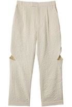 【エリオポール/heliopole】の【muller of yoshiokubo】ストライプジャカードパンツ 人気、トレンドファッション・服の通販 founy(ファニー) ファッション Fashion レディースファッション Fashion for Women パンツ Pants & Trousers カッティング Cutting Detail シンプル Simple, Minimal ジャカード／ジャガード Jacquard, Woven Pattern ストライプ Stripe, Striped Pattern エレガント 上品 Elegant thumbnail アイボリー|ID: prp329100004822952 ipo3291000000035068282