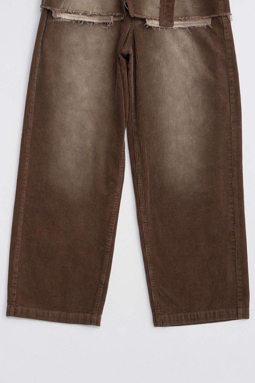 【プランク プロジェクト/PRANK PROJECT】のコーデュロイレイヤードパンツ / Corduroy Layered Pants 人気、トレンドファッション・服の通販 founy(ファニー) 　ファッション　Fashion　レディースファッション　Fashion for Women　パンツ　Pants & Trousers　コーデュロイ　Corduroy, Cord Fabric　シルバー　Silver, Metallic Silver　ヴィンテージ　Vintage Style　今季　This Season, Current Season　other-3|ID: prp329100004822956 ipo3291000000035068349