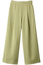 【ミディウミソリッド/MIDIUMISOLID】のone tuck straight PT パンツ 人気、トレンドファッション・服の通販 founy(ファニー) ファッション Fashion レディースファッション Fashion for Women パンツ Pants & Trousers シンプル Simple, Minimal フロント Front, Front Design ワイド Wide, Wide Fit エレガント 上品 Elegant thumbnail green|ID: prp329100004822975 ipo3291000000035068630