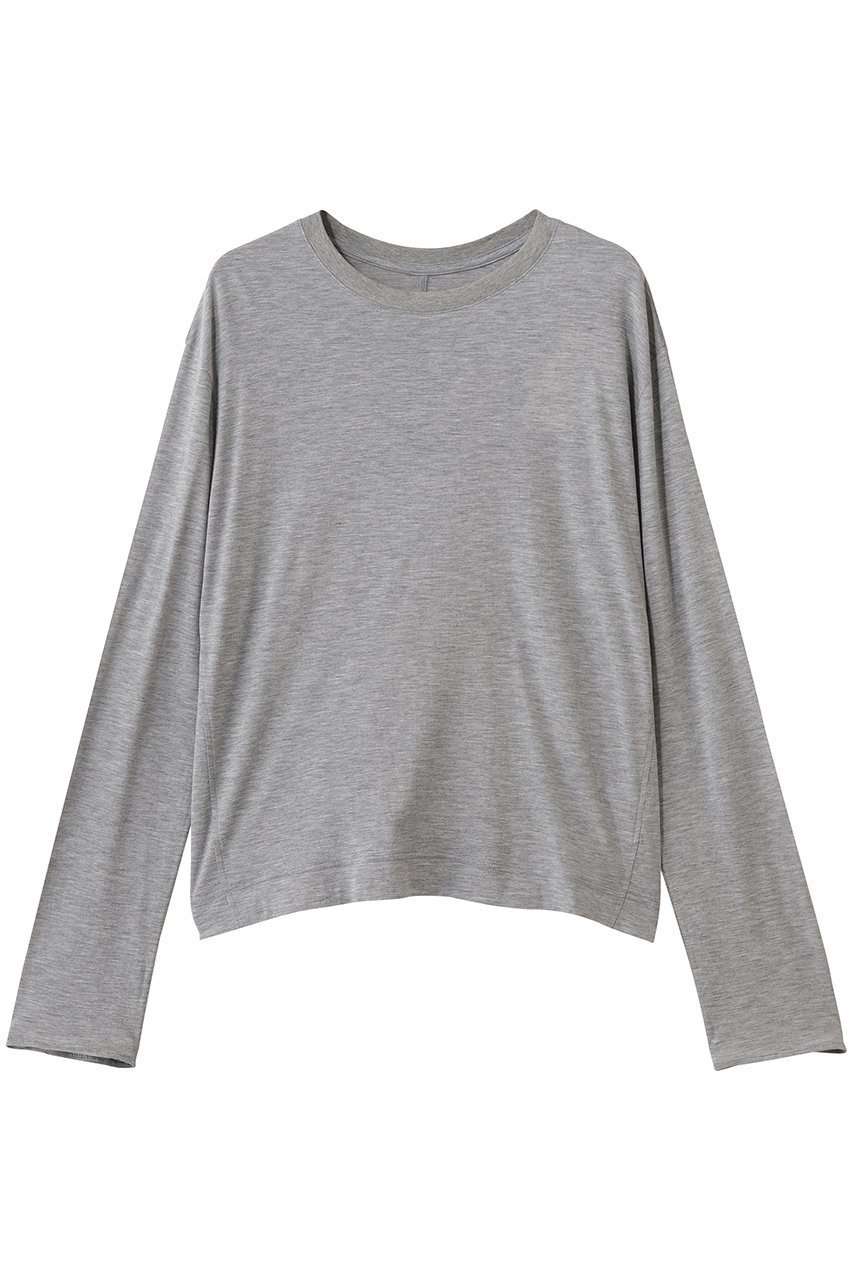 【スタニングルアー/STUNNING LURE】の【1/7 11:00販売開始】rスキンウェルロンT インテリア・キッズ・メンズ・レディースファッション・服の通販 founy(ファニー) ファッション Fashion レディースファッション Fashion for Women トップス・カットソー Cut & Sew Tops シャツ・ブラウス・オフィスカジュアル Elegant Blouses & Button-Ups ロングTシャツ・Tシャツ Longline T-Shirts & Tees カットソー・ベーシックTシャツ Cut-and-Sewn Tops / Stretch Tees & Basics なめらか Smooth, Silky Texture インナー Innerwear スリーブ Sleeve, Long Sleeve / Short Sleeve バランス Balance, Style Balance ロング Long, Long-Length 新作・新入荷 New Arrivals / New In ライトグレー|ID: prp329100004826325 ipo3291000000035115832