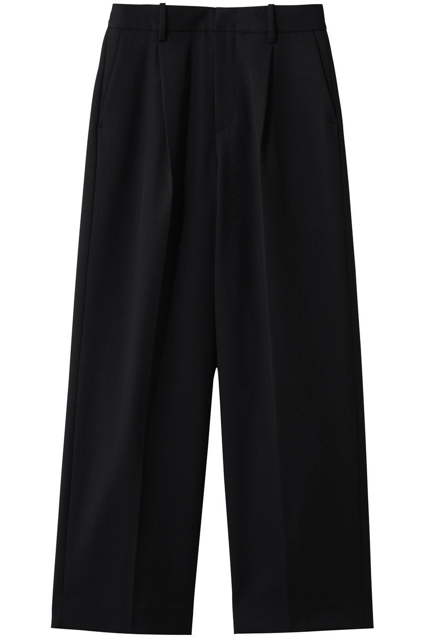 【スタニングルアー/STUNNING LURE】のウールギャバストレートパンツ インテリア・キッズ・メンズ・レディースファッション・服の通販 founy(ファニー) 　ファッション　Fashion　レディースファッション　Fashion for Women　パンツ　Pants & Trousers　2026年　2026　ストレート　Straight, Straight Cut　センター　Center, Center Line　モダン　Modern, Contemporary　夏　Summer　春　Spring　S/S・春夏　SS, Spring/Summer, Warm Season　ブラック|ID: prp329100004826327 ipo3291000000035427932