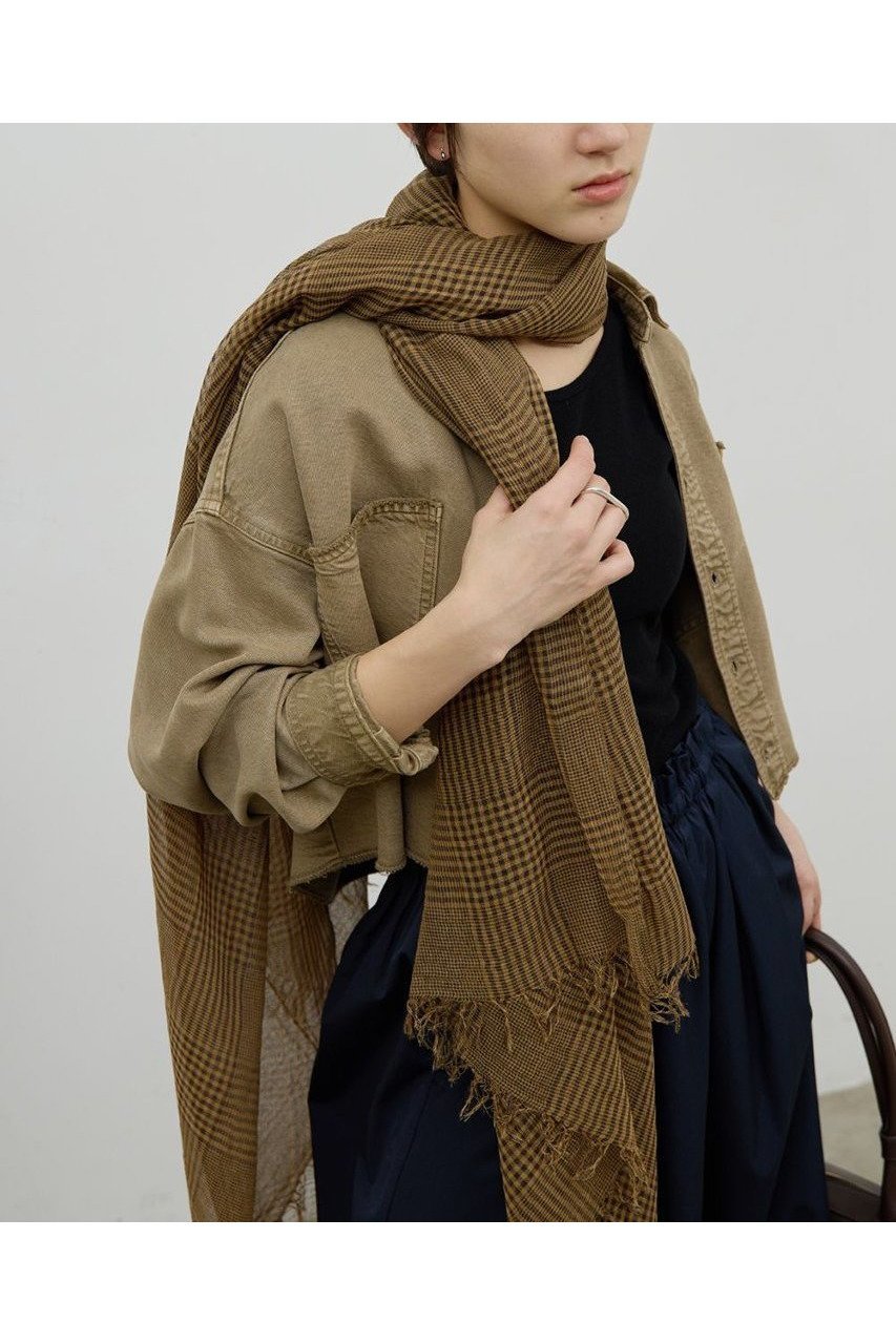 【ガリャルダガランテ/GALLARDAGALANTE】のグレンチェックストール 人気、トレンドファッション・服の通販 founy(ファニー) 　ファッション　Fashion　レディースファッション　Fashion for Women　ストール　Soft & Warm Scarves　マフラー・スヌード / 冬小物の定番　Scarves & Mufflers　2026年　2026　クラシック　Classic, Timeless Style　ストール　Stole, Wrap　チェック　Check, Plaid, Tartan　ベーシック　Basic, Essential　マフラー　Scarf, Muffler　夏　Summer　春　Spring　S/S・春夏　SS, Spring/Summer, Warm Season　軽量　Lightweight, Ultra Light　other-2|ID: prp329100004826329 ipo3291000000035115922