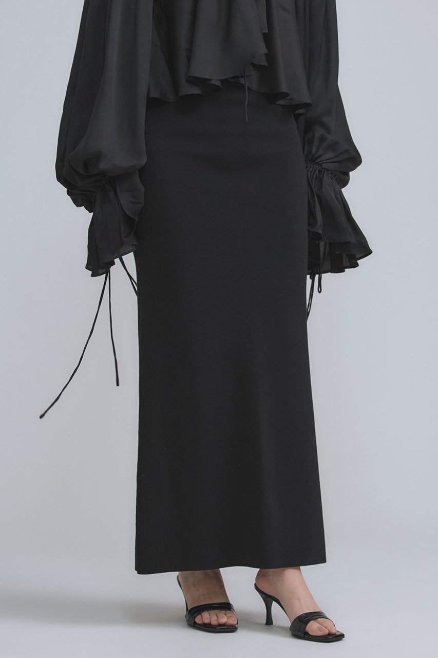 【カオス/Chaos】のシルクコンティ-ルスカート インテリア・キッズ・メンズ・レディースファッション・服の通販 founy(ファニー) 　ファッション　Fashion　レディースファッション　Fashion for Women　スカート　Skirts　ロングスカート　Long Skirts / Maxi & Midi Skirts　シルク　Silk, 100% Silk　タイトスカート　Pencil Skirt, Tight Skirt　ミラノリブ　Milano Rib, Milano Stitch　ロング　Long, Long-Length　定番　Standard, Basic Item　ブラック|ID: prp329100004826337 ipo3291000000036865941