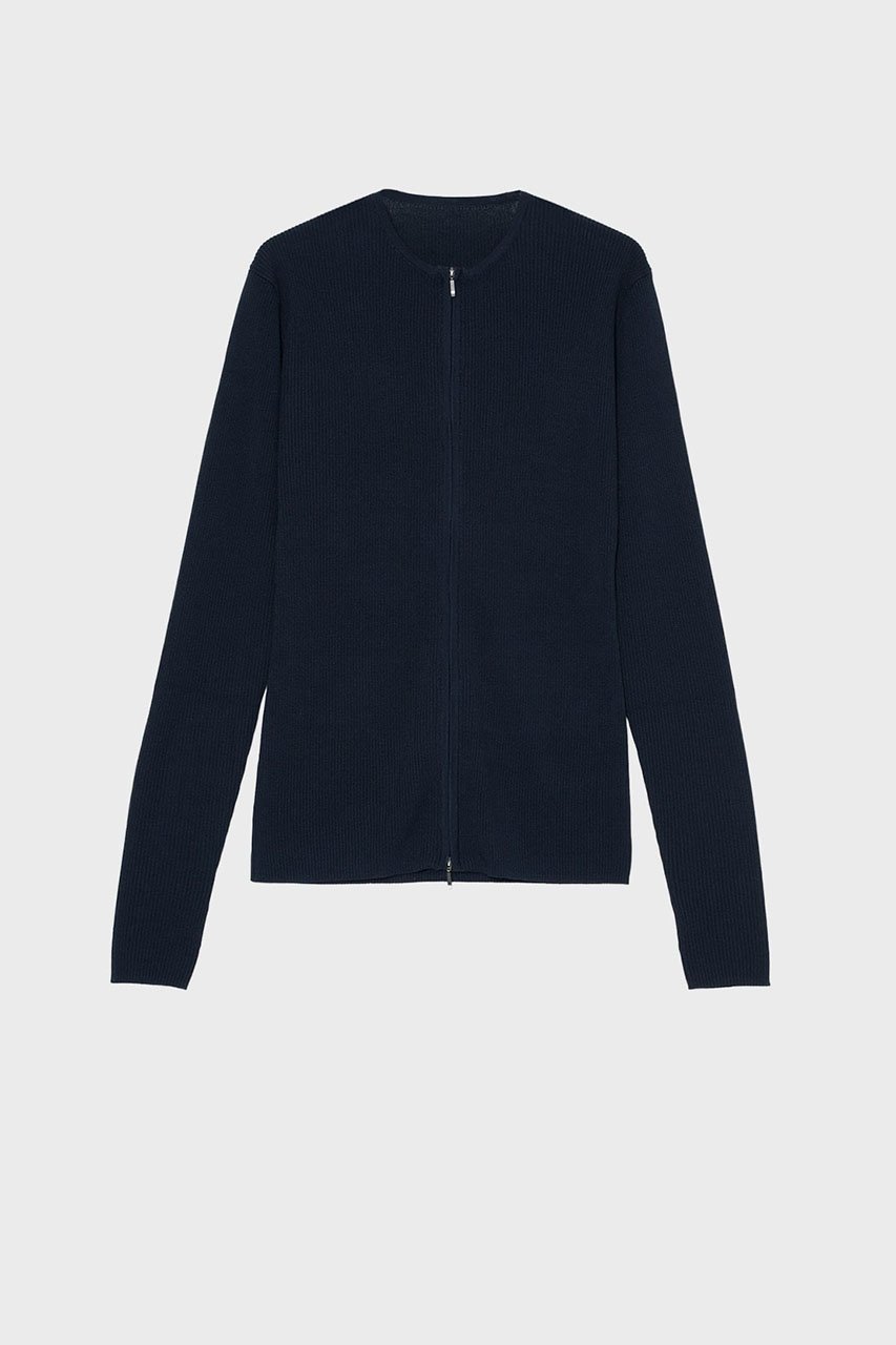 【スタニングルアー/STUNNING LURE】の【1/7 11:00販売開始】ジップアップリブニット インテリア・キッズ・メンズ・レディースファッション・服の通販 founy(ファニー) 　ファッション　Fashion　レディースファッション　Fashion for Women　トップス・カットソー　Cut & Sew Tops　ニット　Knit Tops & Sweaters　カジュアルプルオーバー・ニットトップス　Pullovers & Knit Tops / Casual Pullovers　ダブル　Double, Double-Breasted　新作・新入荷　New Arrivals / New In　軽量　Lightweight, Ultra Light　ネイビー|ID: prp329100004826348 ipo3291000000035116124