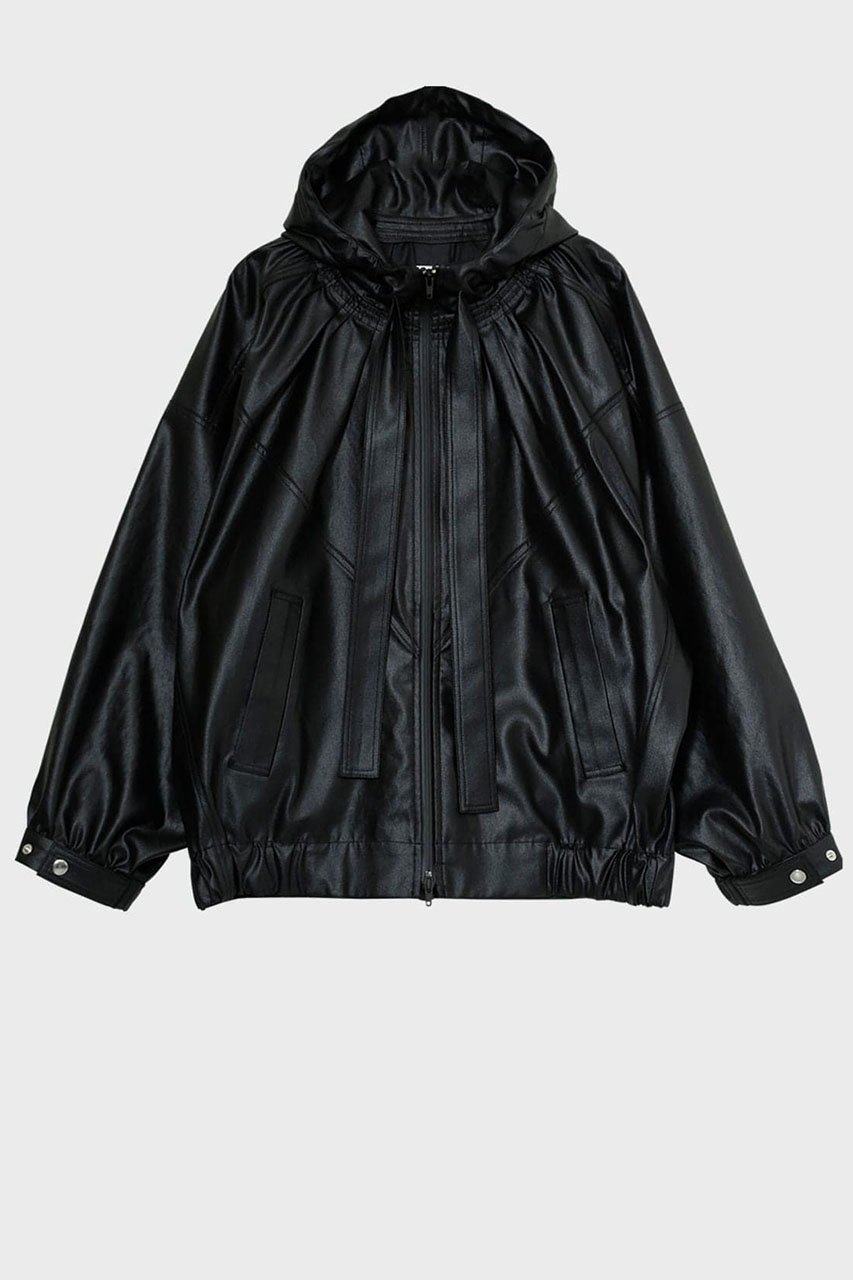 【スタニングルアー/STUNNING LURE】の【1/7 11:00販売開始】rボリュームギャザーフーディー インテリア・キッズ・メンズ・レディースファッション・服の通販 founy(ファニー) 　ファッション　Fashion　レディースファッション　Fashion for Women　トップス・カットソー　Cut & Sew Tops　シャツ・ブラウス・オフィスカジュアル　Elegant Blouses & Button-Ups　レディースパーカー・カジュアルフーディー　Casual Hoodies & Sweatshirts　ロングTシャツ・Tシャツ　Longline T-Shirts & Tees　スウェット・クルーネックトップス　Sweatshirts & Crewnecks / Relaxed Fit Sweat Tops　カットソー・ベーシックTシャツ　Cut-and-Sewn Tops / Stretch Tees & Basics　ギャザー　Gathered, Ruffled　ジョーゼット　Georgette, Semi-Sheer Fabric　ブルゾン　Blouson, Bomber Jacket　ヴィンテージ　Vintage Style　新作・新入荷　New Arrivals / New In　ブラック|ID: prp329100004826350 ipo3291000000035116134