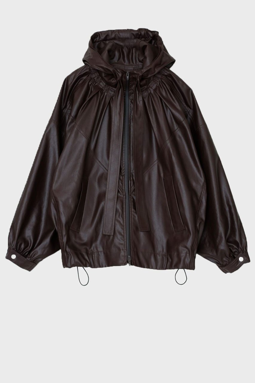 【スタニングルアー/STUNNING LURE】のrボリュームギャザーフーディー インテリア・キッズ・メンズ・レディースファッション・服の通販 founy(ファニー) 　ファッション　Fashion　レディースファッション　Fashion for Women　トップス・カットソー　Cut & Sew Tops　シャツ・ブラウス・オフィスカジュアル　Elegant Blouses & Button-Ups　レディースパーカー・カジュアルフーディー　Casual Hoodies & Sweatshirts　ロングTシャツ・Tシャツ　Longline T-Shirts & Tees　スウェット・クルーネックトップス　Sweatshirts & Crewnecks / Relaxed Fit Sweat Tops　カットソー・ベーシックTシャツ　Cut-and-Sewn Tops / Stretch Tees & Basics　ギャザー　Gathered, Ruffled　ジョーゼット　Georgette, Semi-Sheer Fabric　ブルゾン　Blouson, Bomber Jacket　ヴィンテージ　Vintage Style　再入荷　Restock / Back in Stock　ダークブラウン|ID: prp329100004826350 ipo3291000000035567937