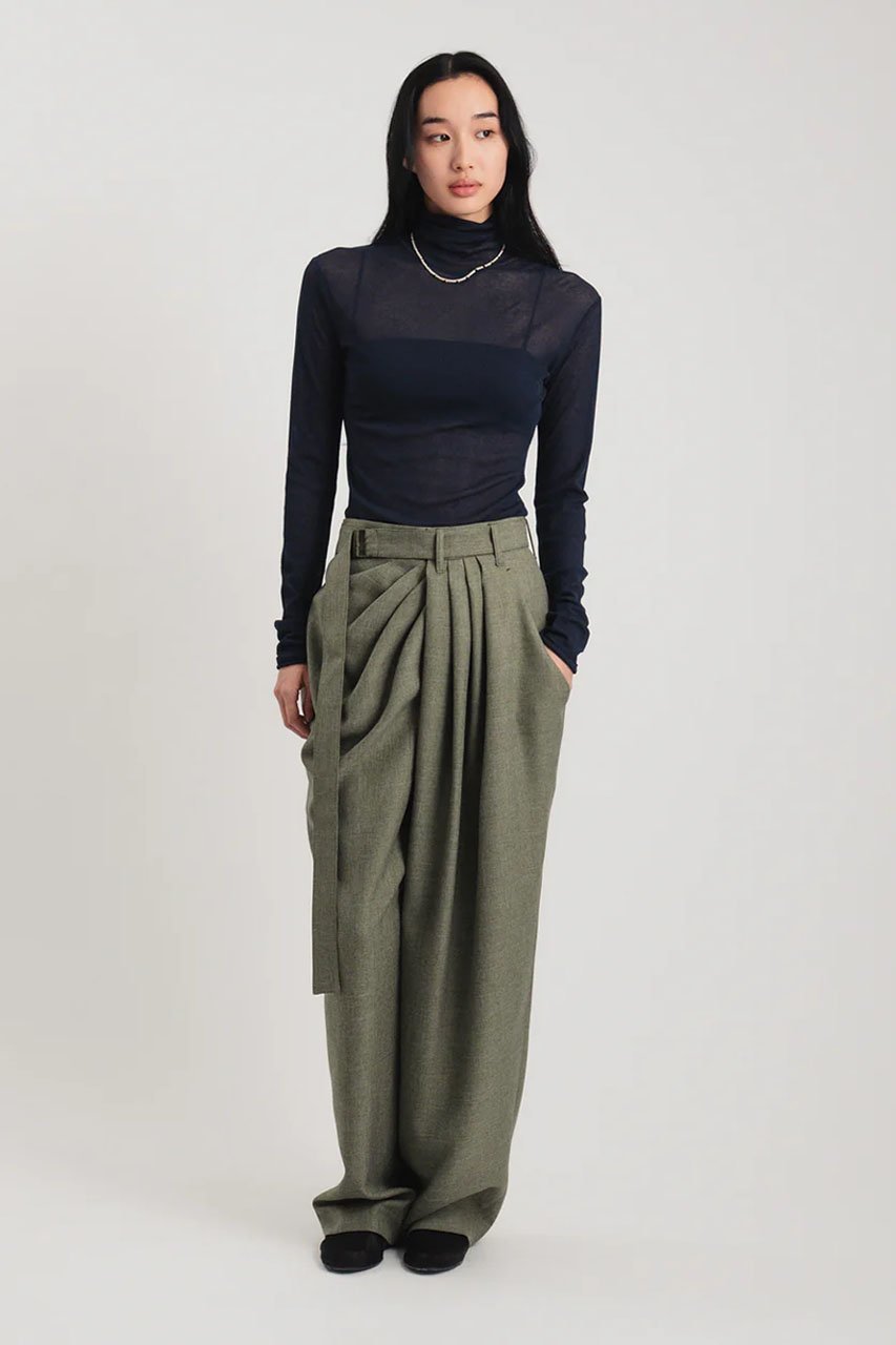 【スタニングルアー/STUNNING LURE】のrラップドレープパンツ 人気、トレンドファッション・服の通販 founy(ファニー) 　ファッション　Fashion　レディースファッション　Fashion for Women　パンツ　Pants & Trousers　シンプル　Simple, Minimal　ドレープ　Drape, Draping Fabric　メランジ　Melange, Mixed Yarn　other-6|ID: prp329100004826353 ipo3291000000035778588