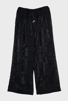 【スタニングルアー/STUNNING LURE】のrベルベットギャザーパンツ 人気、トレンドファッション・服の通販 founy(ファニー) ファッション Fashion レディースファッション Fashion for Women パンツ Pants & Trousers シルク Silk, 100% Silk ストレート Straight, Straight Cut エレガント 上品 Elegant 再入荷 Restock / Back in Stock thumbnail ブラック|ID: prp329100004826354 ipo3291000000036006581