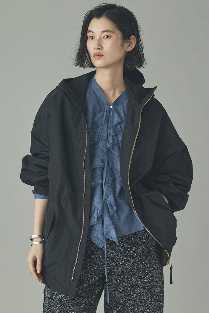 【カレンソロジー/Curensology】のナイロンラミーフードブルゾン インテリア・キッズ・メンズ・レディースファッション・服の通販 founy(ファニー) https://founy.com/ ファッション Fashion レディースファッション Fashion for Women アウター Coat / Outerwear Collection レディースジャケット・軽アウター Jackets ブルゾンジャケット・スポーティアウター Blouson Jackets 2026年 2026 ジャケット Jacket, Outerwear ブルゾン Blouson, Bomber Jacket ベーシック Basic, Essential エレガント 上品 Elegant 夏 Summer 定番 Standard, Basic Item 春 Spring S/S・春夏 SS, Spring/Summer, Warm Season |ID: prp329100004826357 ipo3291000000035849167