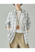 【カレンソロジー/Curensology】のセルロースローンチェックシャツ オフホワイト|ID: prp329100004826360 ipo3291000000035116230