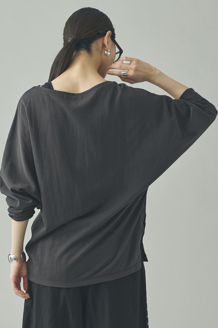 【カレンソロジー/Curensology】のシアードルマンプルオーバー 人気、トレンドファッション・服の通販 founy(ファニー) ファッション Fashion レディースファッション Fashion for Women トップス・カットソー Cut & Sew Tops シャツ・ブラウス・オフィスカジュアル Elegant Blouses & Button-Ups ロングTシャツ・Tシャツ Longline T-Shirts & Tees カジュアルプルオーバー・ニットトップス Pullovers & Knit Tops / Casual Pullovers カットソー・ベーシックTシャツ Cut-and-Sewn Tops / Stretch Tees & Basics 2026年 2026 アクセサリー Fashion Accessories シアー Sheer, See-Through スリット Slit, Slit Detail スリーブ Sleeve, Long Sleeve / Short Sleeve ロング Long, Long-Length 夏 Summer 春 Spring S/S・春夏 SS, Spring/Summer, Warm Season other-5|ID: prp329100004826364 ipo3291000000035116280