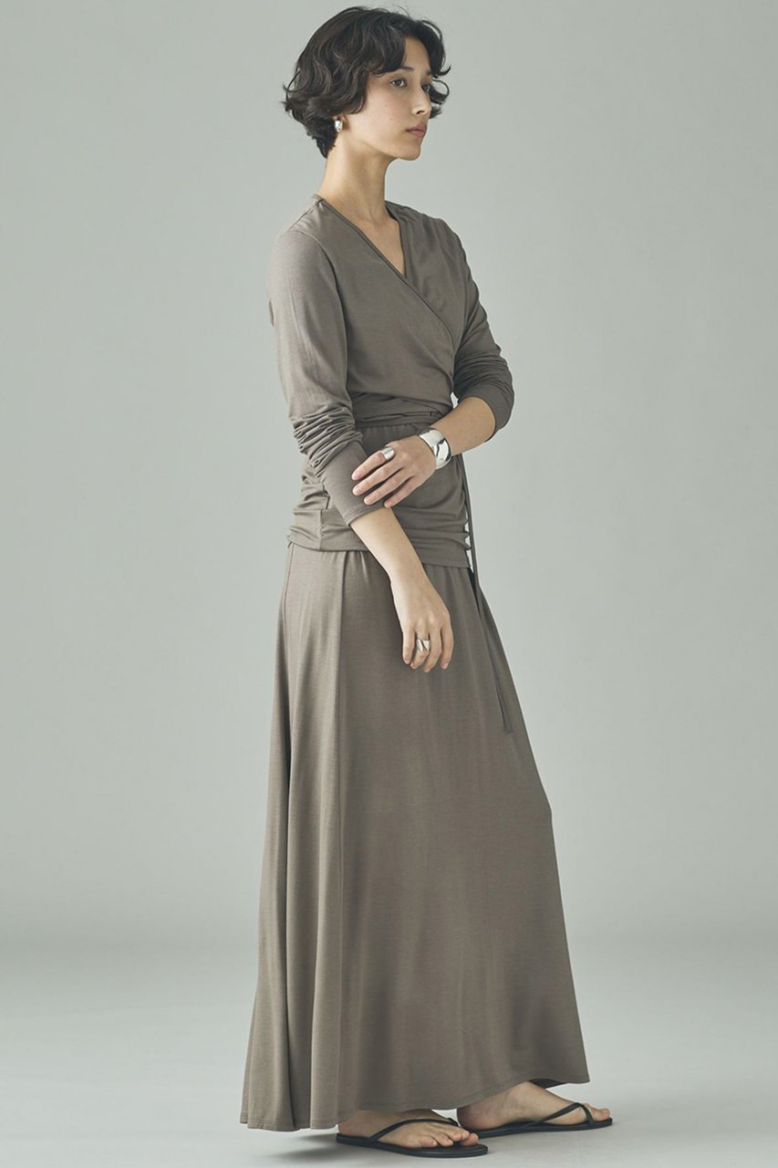 【カレンソロジー/Curensology】のベアテンジクフレアスカート 人気、トレンドファッション・服の通販 founy(ファニー) 　ファッション　Fashion　レディースファッション　Fashion for Women　スカート　Skirts　Aライン・フレアスカート　A-Line & Flared Skirts　ロングスカート　Long Skirts / Maxi & Midi Skirts　2026年　2026　なめらか　Smooth, Silky Texture　エレガント 上品　Elegant　ドレープ　Drape, Draping Fabric　バランス　Balance, Style Balance　フォルム　Silhouette, Form　フレア　Flare, Flared　フロント　Front, Front Design　ロング　Long, Long-Length　夏　Summer　春　Spring　S/S・春夏　SS, Spring/Summer, Warm Season　other-5|ID: prp329100004826369 ipo3291000000035116324