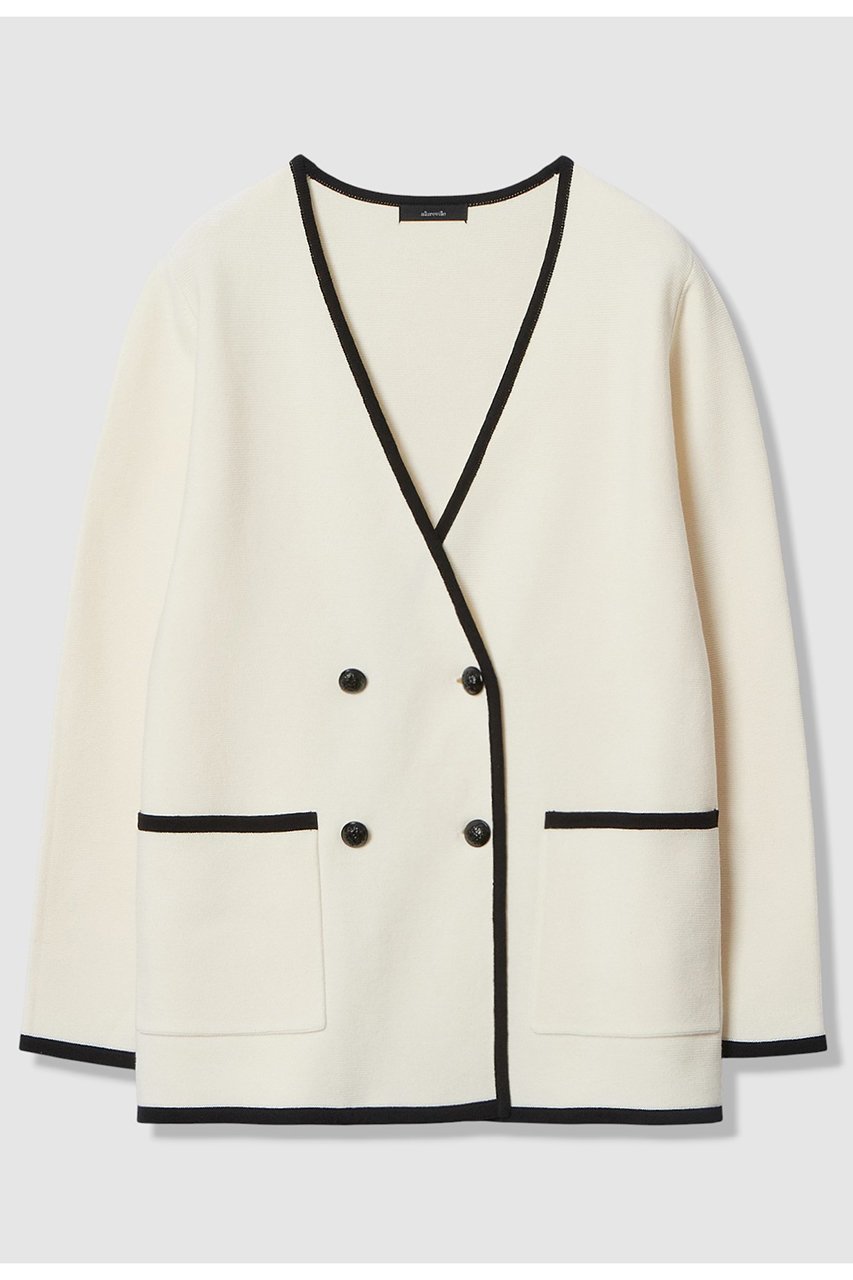 【アルアバイル/allureville】のガーターノーカラーニットジャケット 人気、トレンドファッション・服の通販 founy(ファニー) ファッション Fashion レディースファッション Fashion for Women アウター Coat / Outerwear Collection レディースジャケット・軽アウター Jackets 2026年 2026 ジャケット Jacket, Outerwear バランス Balance, Style Balance パイピング Piping, Trim Design ボックス Boxy, Box Shape メタル Metal, Metal Parts 夏 Summer 春 Spring S/S・春夏 SS, Spring/Summer, Warm Season other-1|ID: prp329100004826373 ipo3291000000035116342