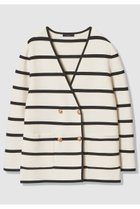 【アルアバイル/allureville】のガーターノーカラーニットジャケット ブラック系|ID: prp329100004826373 ipo3291000000036130611