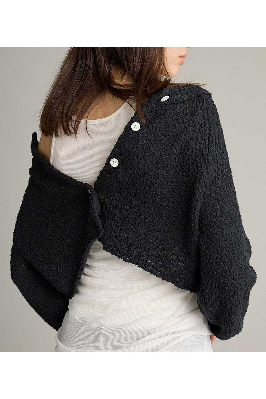 【ブリル/BRILL】のネップヤーンクロップドカーディガン インテリア・キッズ・メンズ・レディースファッション・服の通販 founy(ファニー) 　ファッション　Fashion　レディースファッション　Fashion for Women　トップス・カットソー　Cut & Sew Tops　ニット　Knit Tops & Sweaters　カーディガン・羽織り　Layered Style Cardigans　2026年　2026　インナー　Innerwear　カーディガン　Cardigan, Knitwear　コンパクト　Compact, Small Size　ショート　Short, Short Length　シンプル　Simple, Minimal　トレンド　Trend, Trending Now　ネップ　Nepp, Slub Yarn　バランス　Balance, Style Balance　夏　Summer　春　Spring　S/S・春夏　SS, Spring/Summer, Warm Season　ブラック|ID: prp329100004826379 ipo3291000000035116386