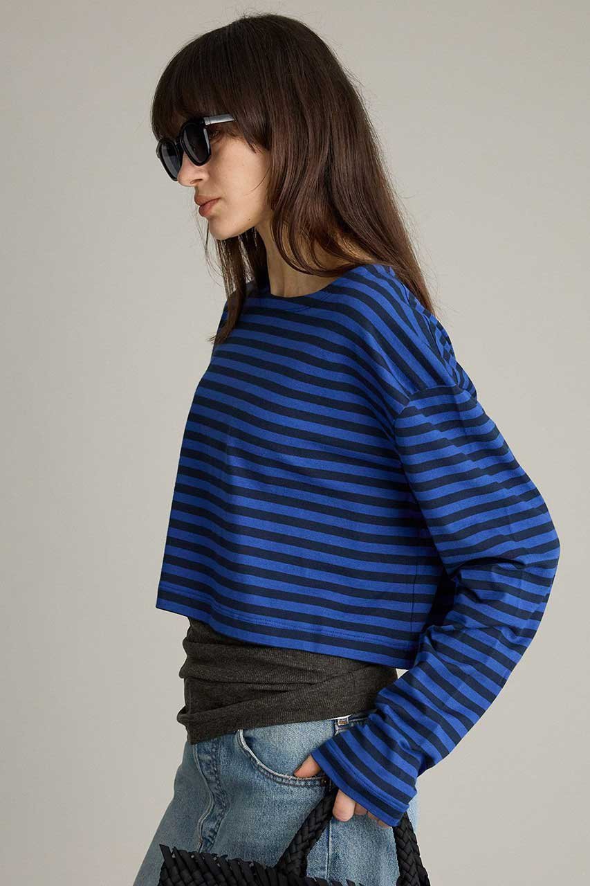 【ブリル/BRILL】のワイドクロップドカットソー 人気、トレンドファッション・服の通販 founy(ファニー) ファッション Fashion レディースファッション Fashion for Women トップス・カットソー Cut & Sew Tops シャツ・ブラウス・オフィスカジュアル Elegant Blouses & Button-Ups ロングTシャツ・Tシャツ Longline T-Shirts & Tees カットソー・ベーシックTシャツ Cut-and-Sewn Tops / Stretch Tees & Basics 2026年 2026 スリーブ Sleeve, Long Sleeve / Short Sleeve バスク Basque, Basque Style バランス Balance, Style Balance ボーダー Border, Stripe ロング Long, Long-Length 夏 Summer 春 Spring S/S・春夏 SS, Spring/Summer, Warm Season other-3|ID: prp329100004826381 ipo3291000000035997497