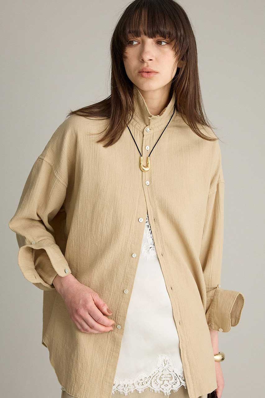 【ブリル/BRILL】のガーゼオーバーシャツ 人気、トレンドファッション・服の通販 founy(ファニー) ファッション Fashion レディースファッション Fashion for Women トップス・カットソー Cut & Sew Tops シャツ・ブラウス・オフィスカジュアル Elegant Blouses & Button-Ups 2026年 2026 カフス Cuff Design スリーブ Sleeve, Long Sleeve / Short Sleeve ループ Loop, Loop Knit ロング Long, Long-Length 夏 Summer 春 Spring S/S・春夏 SS, Spring/Summer, Warm Season other-2|ID: prp329100004826383 ipo3291000000035116417