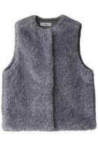 【リナージオ/LIGNAGGIO】の【LIGNAGGIO×ECOPEL】ランダムファー ショートジレ ブルー|ID: prp329100004826386 ipo3291000000035526347