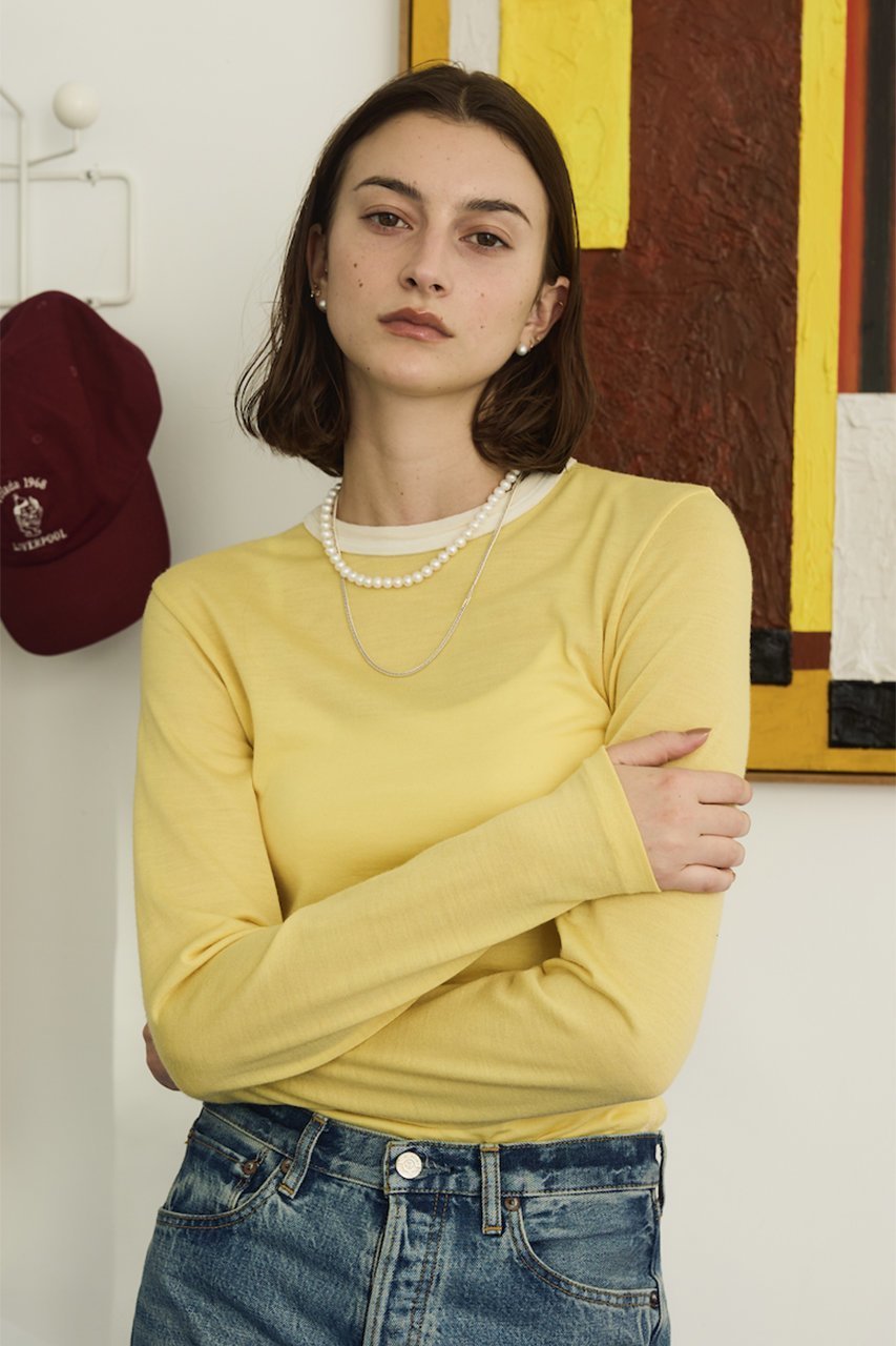 【オブラダ/Oblada】のウールロングTシャツ 人気、トレンドファッション・服の通販 founy(ファニー) 　ファッション　Fashion　レディースファッション　Fashion for Women　トップス・カットソー　Cut & Sew Tops　シャツ・ブラウス・オフィスカジュアル　Elegant Blouses & Button-Ups　ロングTシャツ・Tシャツ　Longline T-Shirts & Tees　カットソー・ベーシックTシャツ　Cut-and-Sewn Tops / Stretch Tees & Basics　2026年　2026　なめらか　Smooth, Silky Texture　インナー　Innerwear　シンプル　Simple, Minimal　スリーブ　Sleeve, Long Sleeve / Short Sleeve　ロング　Long, Long-Length　夏　Summer　定番　Standard, Basic Item　春　Spring　S/S・春夏　SS, Spring/Summer, Warm Season　other-6|ID: prp329100004827158 ipo3291000000035458524