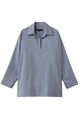【フローレント/FLORENT】 デニムシャンブレー スキッパー ブラウス人気、トレンドファッション・服の通販 founy(ファニー) ファッション Fashion レディースファッション Fashion for Women トップス・カットソー Cut & Sew Tops シャツ・ブラウス・オフィスカジュアル Elegant Blouses & Button-Ups 2026年 2026 エレガント 上品 Elegant シャンブレー Chambray, Denim-Like Fabric スキッパー Skipper, Open Collar スリーブ Sleeve, Long Sleeve / Short Sleeve デニム Denim, Jeans Material ロング Long, Long-Length 夏 Summer 春 Spring S/S・春夏 SS, Spring/Summer, Warm Season |ID:prp329100004827168