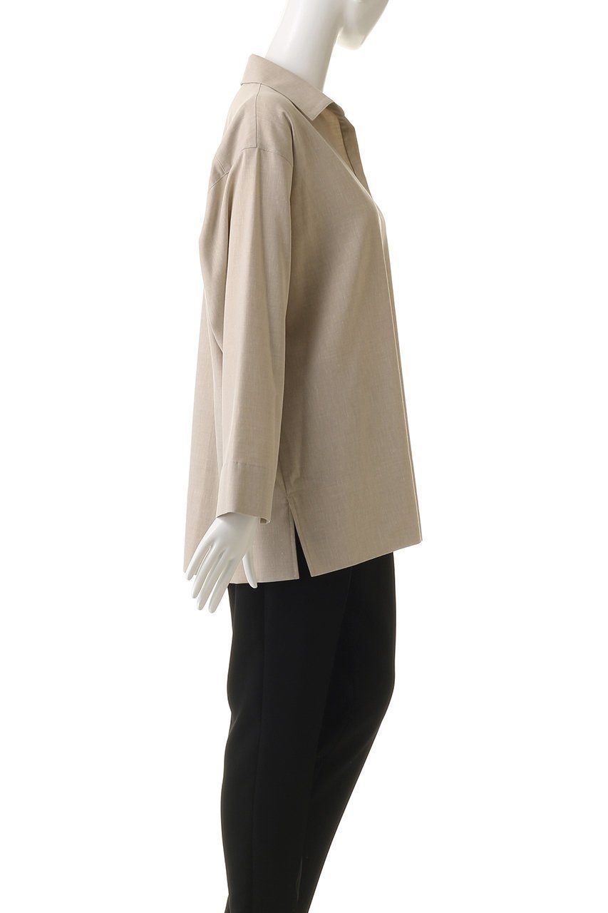 【フローレント/FLORENT】のデニムシャンブレー スキッパー ブラウス 人気、トレンドファッション・服の通販 founy(ファニー) 　ファッション　Fashion　レディースファッション　Fashion for Women　トップス・カットソー　Cut & Sew Tops　シャツ・ブラウス・オフィスカジュアル　Elegant Blouses & Button-Ups　2026年　2026　エレガント 上品　Elegant　シャンブレー　Chambray, Denim-Like Fabric　スキッパー　Skipper, Open Collar　スリーブ　Sleeve, Long Sleeve / Short Sleeve　デニム　Denim, Jeans Material　ロング　Long, Long-Length　夏　Summer　春　Spring　S/S・春夏　SS, Spring/Summer, Warm Season　other-3|ID: prp329100004827168 ipo3291000000035125147