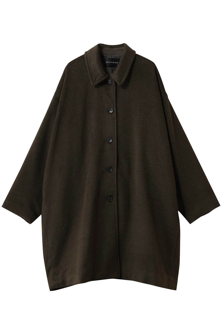 【ミズイロ インド/mizuiro ind】のwool blend wide CT コート インテリア・キッズ・メンズ・レディースファッション・服の通販 founy(ファニー) 　ファッション　Fashion　レディースファッション　Fashion for Women　アウター　Coat / Outerwear Collection　コート・ロングコート・ピーコート　Long Coats, Peacoats & More　ポケット　Pocket, Pocket Detail　ロング　Long, Long-Length　ワイド　Wide, Wide Fit　新作・新入荷　New Arrivals / New In　gray|ID: prp329100004827188 ipo3291000000035125271