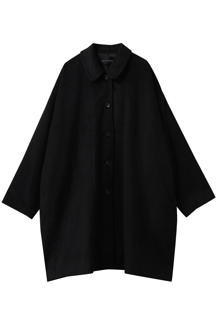 【ミズイロ インド/mizuiro ind】のwool blend wide CT コート インテリア・キッズ・メンズ・レディースファッション・服の通販 founy(ファニー) 　ファッション　Fashion　レディースファッション　Fashion for Women　アウター　Coat / Outerwear Collection　コート・ロングコート・ピーコート　Long Coats, Peacoats & More　ポケット　Pocket, Pocket Detail　ロング　Long, Long-Length　ワイド　Wide, Wide Fit　新作・新入荷　New Arrivals / New In　black|ID: prp329100004827188 ipo3291000000035125273