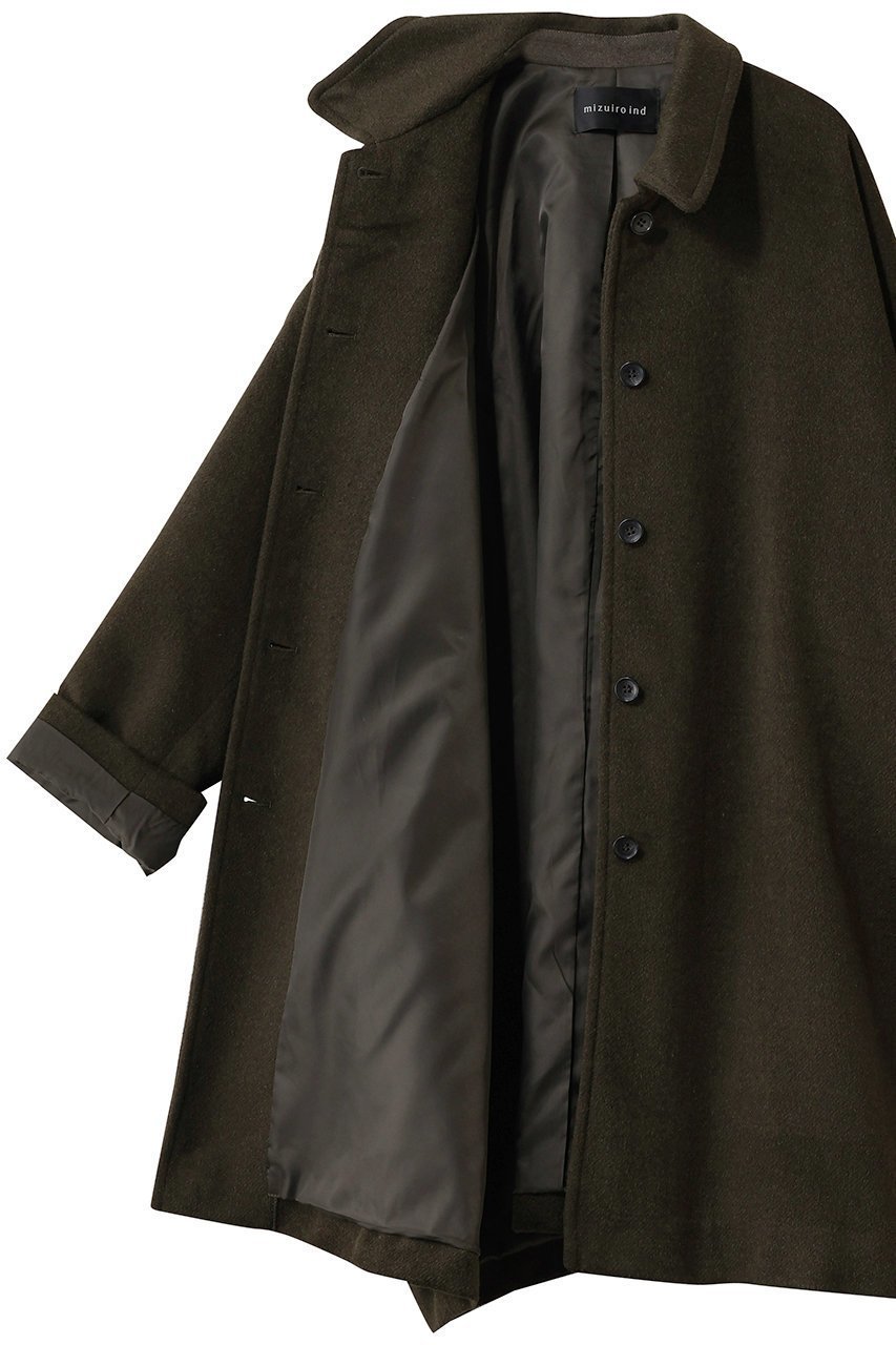 【ミズイロ インド/mizuiro ind】のwool blend wide CT コート 人気、トレンドファッション・服の通販 founy(ファニー) 　ファッション　Fashion　レディースファッション　Fashion for Women　アウター　Coat / Outerwear Collection　コート・ロングコート・ピーコート　Long Coats, Peacoats & More　ポケット　Pocket, Pocket Detail　ロング　Long, Long-Length　ワイド　Wide, Wide Fit　新作・新入荷　New Arrivals / New In　other-6|ID: prp329100004827188 ipo3291000000035125282