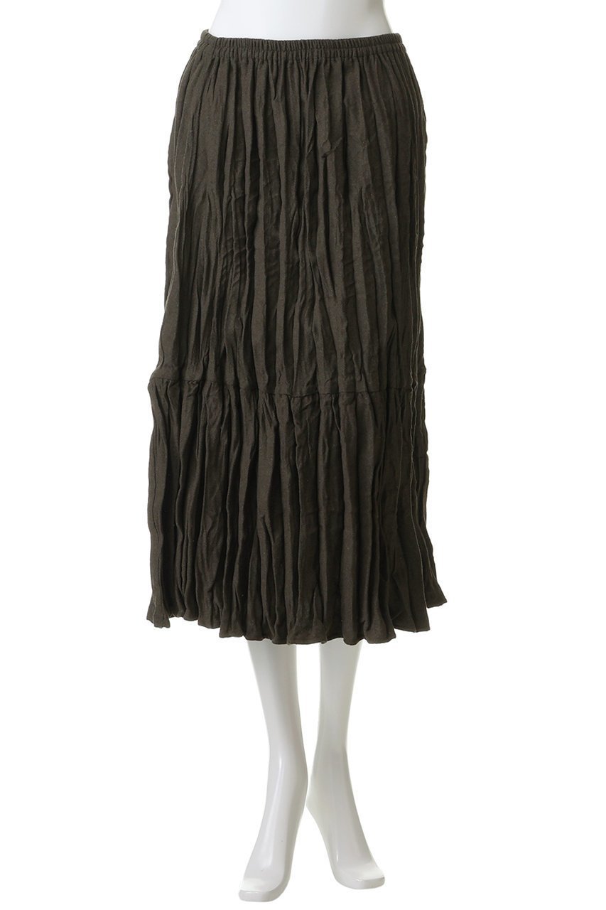 【ミズイロ インド/mizuiro ind】のwool blend tiered washer SK スカート 人気、トレンドファッション・服の通販 founy(ファニー) 　ファッション　Fashion　レディースファッション　Fashion for Women　スカート　Skirts　ロングスカート　Long Skirts / Maxi & Midi Skirts　リラックス　Relax, Relaxed Fit　ロング　Long, Long-Length　ワッシャー　Washer, Crinkled Finish　other-2|ID: prp329100004827190 ipo3291000000035671101