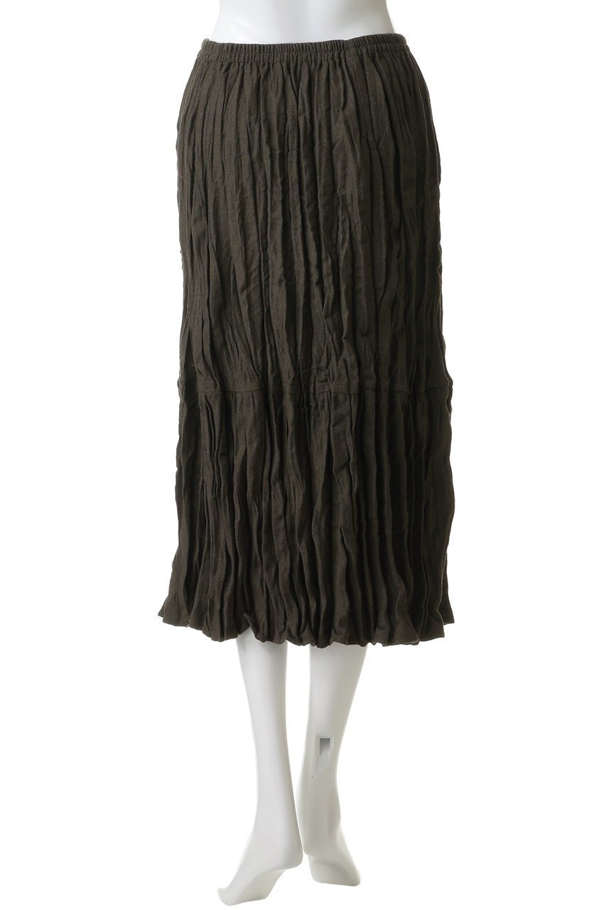 【ミズイロ インド/mizuiro ind】のwool blend tiered washer SK スカート 人気、トレンドファッション・服の通販 founy(ファニー) 　ファッション　Fashion　レディースファッション　Fashion for Women　スカート　Skirts　ロングスカート　Long Skirts / Maxi & Midi Skirts　リラックス　Relax, Relaxed Fit　ロング　Long, Long-Length　ワッシャー　Washer, Crinkled Finish　other-4|ID: prp329100004827190 ipo3291000000035671106