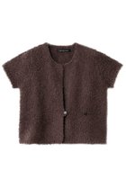 【ミズイロ インド/mizuiro ind】のhairy yarn French slv C/D カーディガン 人気、トレンドファッション・服の通販 founy(ファニー) ファッション Fashion レディースファッション Fashion for Women トップス・カットソー Cut & Sew Tops ニット Knit Tops & Sweaters カーディガン・羽織り Layered Style Cardigans カーディガン Cardigan, Knitwear ショート Short, Short Length 新作・新入荷 New Arrivals / New In thumbnail brown|ID: prp329100004827192 ipo3291000000035125320