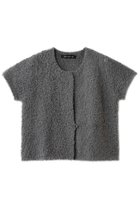 【ミズイロ インド/mizuiro ind】のhairy yarn French slv C/D カーディガン 人気、トレンドファッション・服の通販 founy(ファニー) ファッション Fashion レディースファッション Fashion for Women トップス・カットソー Cut & Sew Tops ニット Knit Tops & Sweaters カーディガン・羽織り Layered Style Cardigans カーディガン Cardigan, Knitwear ショート Short, Short Length 新作・新入荷 New Arrivals / New In thumbnail gray|ID: prp329100004827192 ipo3291000000035125321