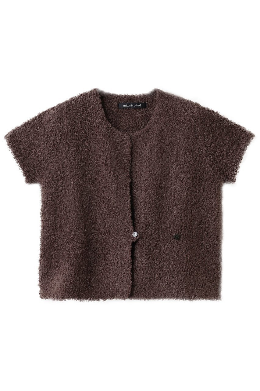 【ミズイロ インド/mizuiro ind】のhairy yarn French slv C/D カーディガン 人気、トレンドファッション・服の通販 founy(ファニー) 　ファッション　Fashion　レディースファッション　Fashion for Women　トップス・カットソー　Cut & Sew Tops　ニット　Knit Tops & Sweaters　カーディガン・羽織り　Layered Style Cardigans　カーディガン　Cardigan, Knitwear　ショート　Short, Short Length　 other-1|ID: prp329100004827192 ipo3291000000035671128