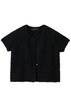 【ミズイロ インド/mizuiro ind】のhairy yarn French slv C/D カーディガン 人気、トレンドファッション・服の通販 founy(ファニー) ファッション Fashion レディースファッション Fashion for Women トップス・カットソー Cut & Sew Tops ニット Knit Tops & Sweaters カーディガン・羽織り Layered Style Cardigans カーディガン Cardigan, Knitwear ショート Short, Short Length thumbnail black|ID: prp329100004827192 ipo3291000000035671139