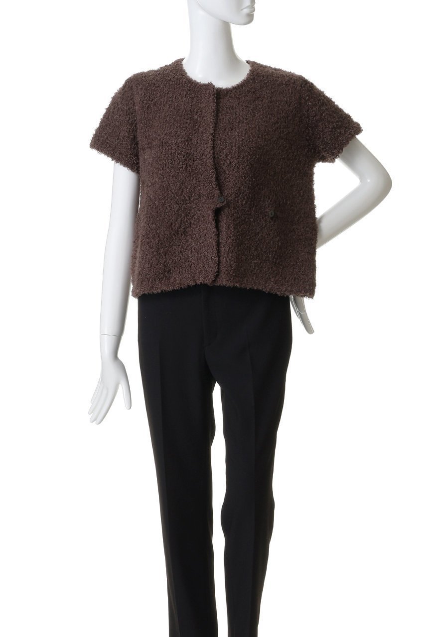 【ミズイロ インド/mizuiro ind】のhairy yarn French slv C/D カーディガン 人気、トレンドファッション・服の通販 founy(ファニー) 　ファッション　Fashion　レディースファッション　Fashion for Women　トップス・カットソー　Cut & Sew Tops　ニット　Knit Tops & Sweaters　カーディガン・羽織り　Layered Style Cardigans　カーディガン　Cardigan, Knitwear　ショート　Short, Short Length　other-2|ID: prp329100004827192 ipo3291000000035671142