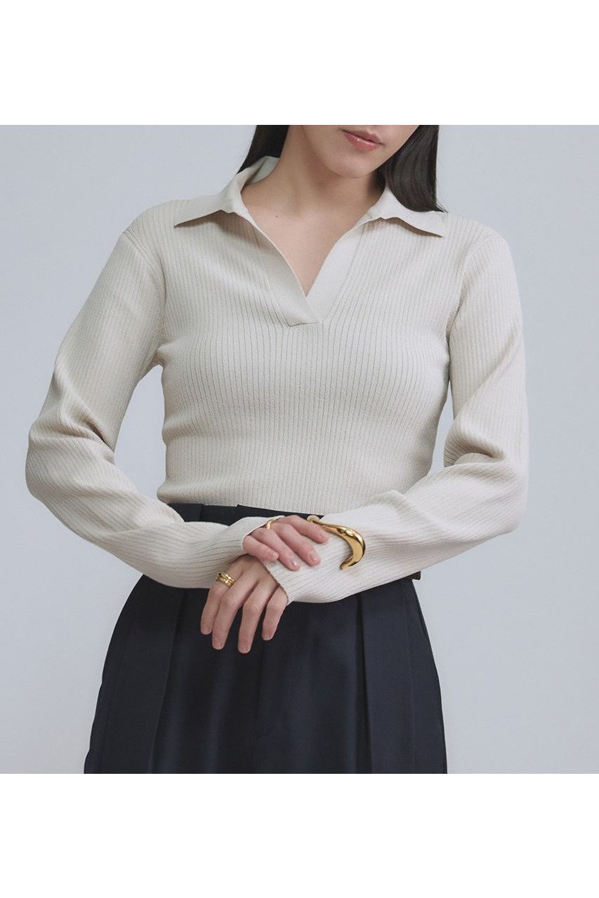 【カオス/Chaos】のエレルニットポロプルオーバー 人気、トレンドファッション・服の通販 founy(ファニー) 　ファッション　Fashion　レディースファッション　Fashion for Women　トップス・カットソー　Cut & Sew Tops　ニット　Knit Tops & Sweaters　カジュアルプルオーバー・ニットトップス　Pullovers & Knit Tops / Casual Pullovers　2026年　2026　コンパクト　Compact, Small Size　ポロシャツ　Polo Shirt, Collared Tee　エレガント 上品　Elegant　夏　Summer　春　Spring　S/S・春夏　SS, Spring/Summer, Warm Season　 other-1|ID: prp329100004827195 ipo3291000000035125362