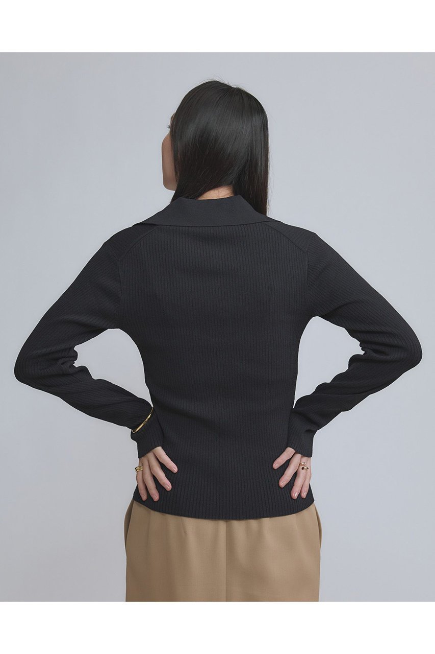 【カオス/Chaos】のエレルニットポロプルオーバー 人気、トレンドファッション・服の通販 founy(ファニー) 　ファッション　Fashion　レディースファッション　Fashion for Women　トップス・カットソー　Cut & Sew Tops　ニット　Knit Tops & Sweaters　カジュアルプルオーバー・ニットトップス　Pullovers & Knit Tops / Casual Pullovers　コンパクト　Compact, Small Size　ポロシャツ　Polo Shirt, Collared Tee　エレガント 上品　Elegant　other-7|ID: prp329100004827195 ipo3291000000036642026