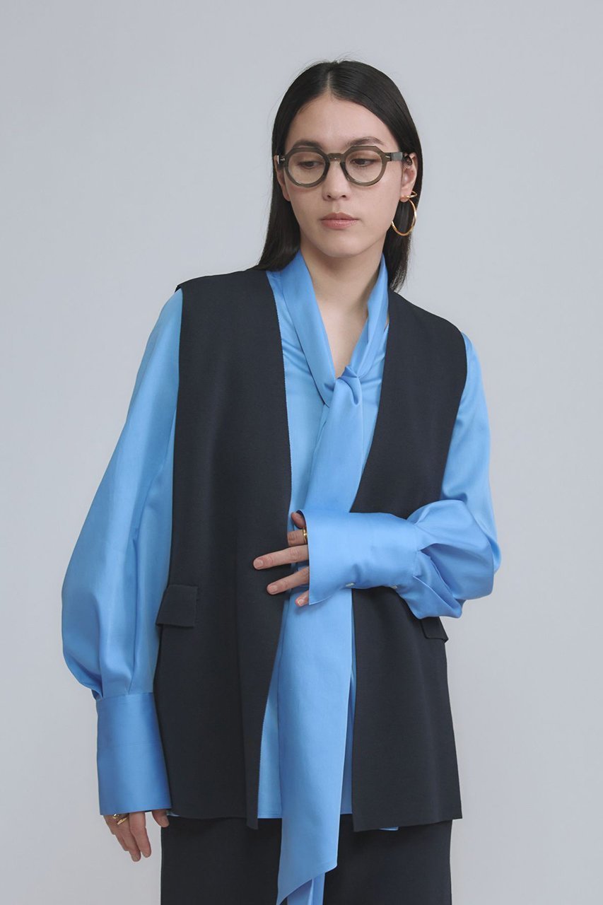 【カオス/Chaos】のシュロスブラウス 人気、トレンドファッション・服の通販 founy(ファニー) 　ファッション　Fashion　レディースファッション　Fashion for Women　トップス・カットソー　Cut & Sew Tops　シャツ・ブラウス・オフィスカジュアル　Elegant Blouses & Button-Ups　なめらか　Smooth, Silky Texture　シンプル　Simple, Minimal　スリーブ　Sleeve, Long Sleeve / Short Sleeve　センター　Center, Center Line　ロング　Long, Long-Length　other-5|ID: prp329100004827196 ipo3291000000036908992