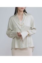 【カオス/Chaos】のリュシールブラウス 人気、トレンドファッション・服の通販 founy(ファニー) ファッション Fashion レディースファッション Fashion for Women トップス・カットソー Cut & Sew Tops シャツ・ブラウス・オフィスカジュアル Elegant Blouses & Button-Ups 2026年 2026 なめらか Smooth, Silky Texture カフス Cuff Design シンプル Simple, Minimal スリット Slit, Slit Detail スリーブ Sleeve, Long Sleeve / Short Sleeve リラックス Relax, Relaxed Fit ロング Long, Long-Length 夏 Summer 春 Spring S/S・春夏 SS, Spring/Summer, Warm Season thumbnail ライトベージュ|ID: prp329100004827197 ipo3291000000035125383