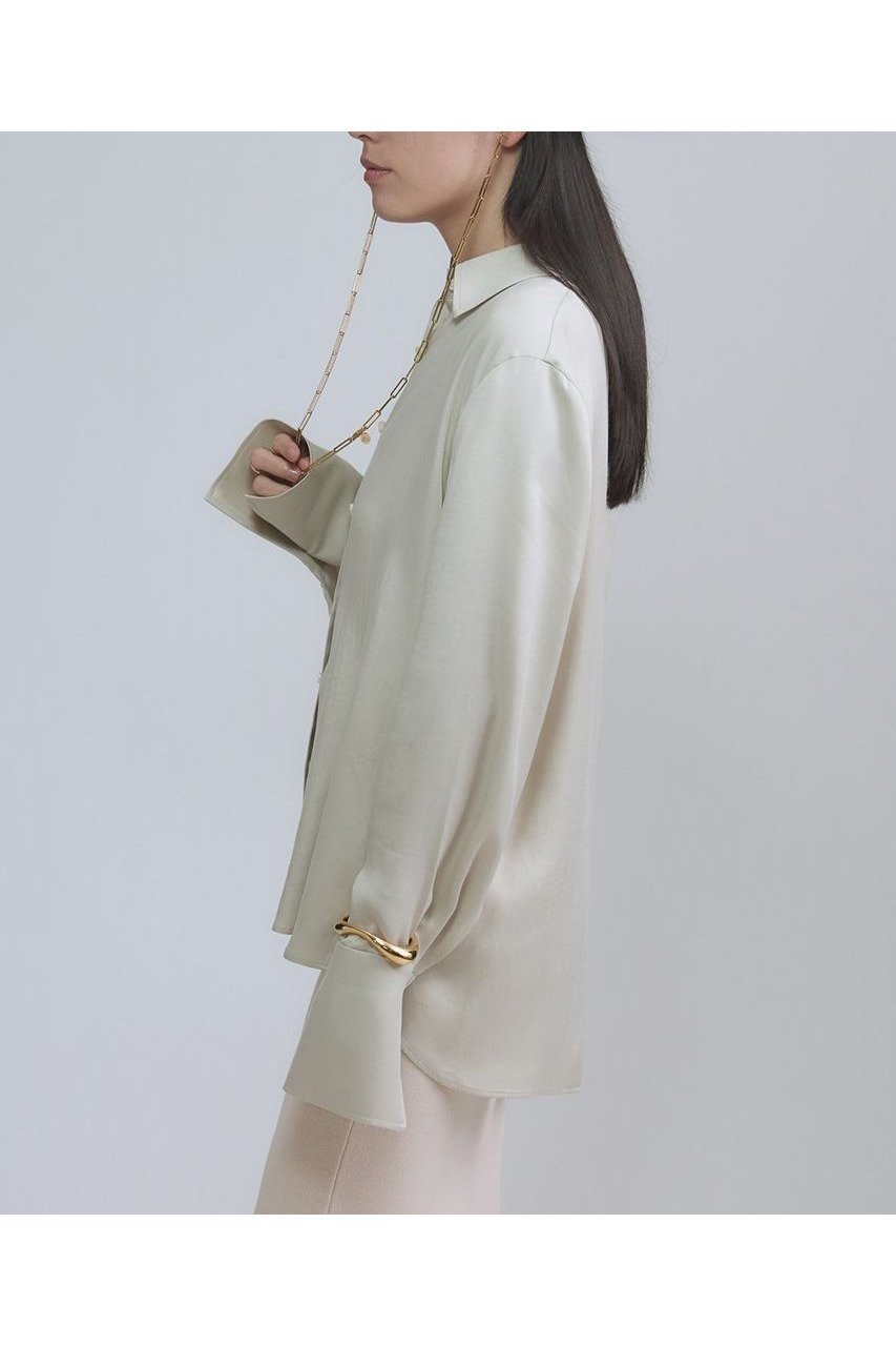 【カオス/Chaos】のリュシールブラウス 人気、トレンドファッション・服の通販 founy(ファニー) 　ファッション　Fashion　レディースファッション　Fashion for Women　トップス・カットソー　Cut & Sew Tops　シャツ・ブラウス・オフィスカジュアル　Elegant Blouses & Button-Ups　2026年　2026　なめらか　Smooth, Silky Texture　カフス　Cuff Design　シンプル　Simple, Minimal　スリット　Slit, Slit Detail　スリーブ　Sleeve, Long Sleeve / Short Sleeve　リラックス　Relax, Relaxed Fit　ロング　Long, Long-Length　夏　Summer　春　Spring　S/S・春夏　SS, Spring/Summer, Warm Season　other-7|ID: prp329100004827197 ipo3291000000035125389