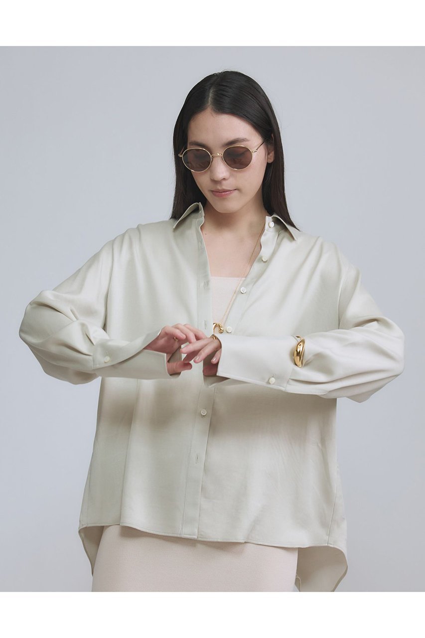 【カオス/Chaos】のリュシールブラウス 人気、トレンドファッション・服の通販 founy(ファニー) ファッション Fashion レディースファッション Fashion for Women トップス・カットソー Cut & Sew Tops シャツ・ブラウス・オフィスカジュアル Elegant Blouses & Button-Ups なめらか Smooth, Silky Texture カフス Cuff Design シンプル Simple, Minimal スリット Slit, Slit Detail スリーブ Sleeve, Long Sleeve / Short Sleeve リラックス Relax, Relaxed Fit ロング Long, Long-Length 再入荷 Restock / Back in Stock other-5|ID: prp329100004827197 ipo3291000000036188296