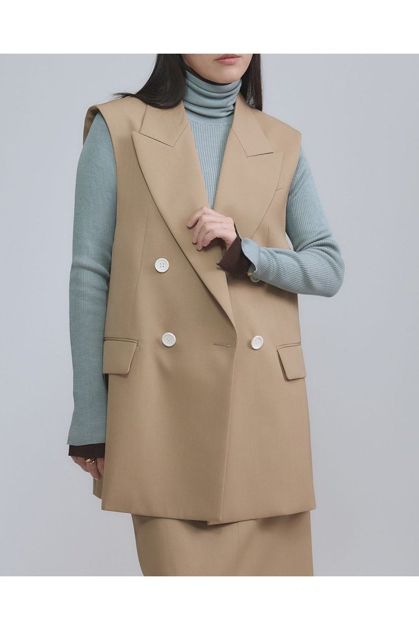 【カオス/Chaos】のエクールジャケットジレ インテリア・キッズ・メンズ・レディースファッション・服の通販 founy(ファニー) 　ファッション　Fashion　レディースファッション　Fashion for Women　アウター　Coat / Outerwear Collection　レディースジャケット・軽アウター　Jackets　インナー　Innerwear　エレガント 上品　Elegant　春　Spring　シルク　Silk, 100% Silk　ジャケット　Jacket, Outerwear　セットアップ　Set-Up, Coordinated Outfit　ノースリーブ　Sleeveless, No-Sleeve　ベスト　Vest, Waistcoat　半袖　Short Sleeve, Half Sleeve　メンズ　Men's, Menswear　モダン　Modern, Contemporary　ワイド　Wide, Wide Fit　S/S・春夏　SS, Spring/Summer, Warm Season　おすすめ　Recommended / Our Picks　夏　Summer　2026年　2026　ベージュ|ID: prp329100004827198 ipo3291000000035125393