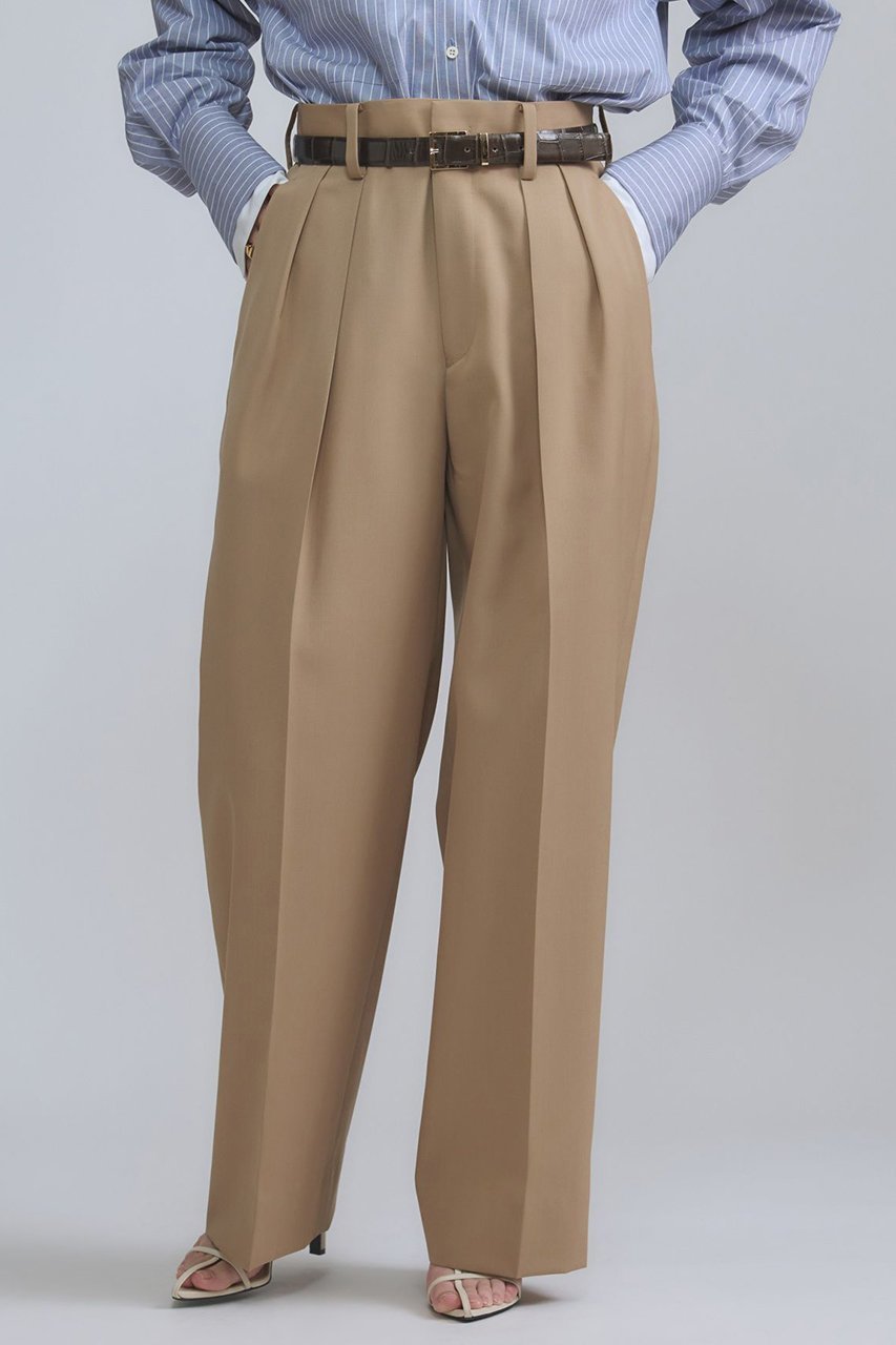 【カオス/Chaos】のエクールトラウザー インテリア・キッズ・メンズ・レディースファッション・服の通販 founy(ファニー) 　ファッション　Fashion　レディースファッション　Fashion for Women　パンツ　Pants & Trousers　2026年　2026　シンプル　Simple, Minimal　テーパード　Tapered, Tapered Pants　夏　Summer　春　Spring　S/S・春夏　SS, Spring/Summer, Warm Season　ベージュ|ID: prp329100004827200 ipo3291000000035125416